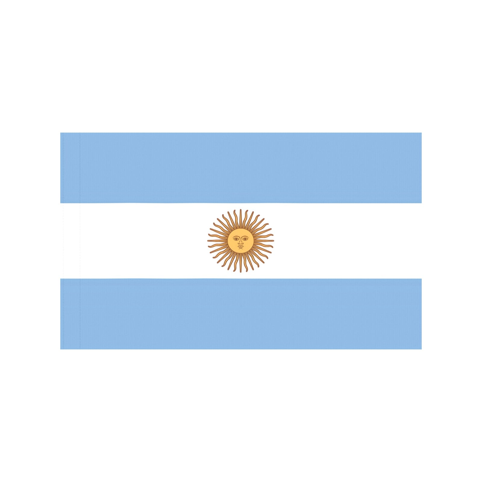 Luv My Flag Argentina flag with sun, blue stripes.