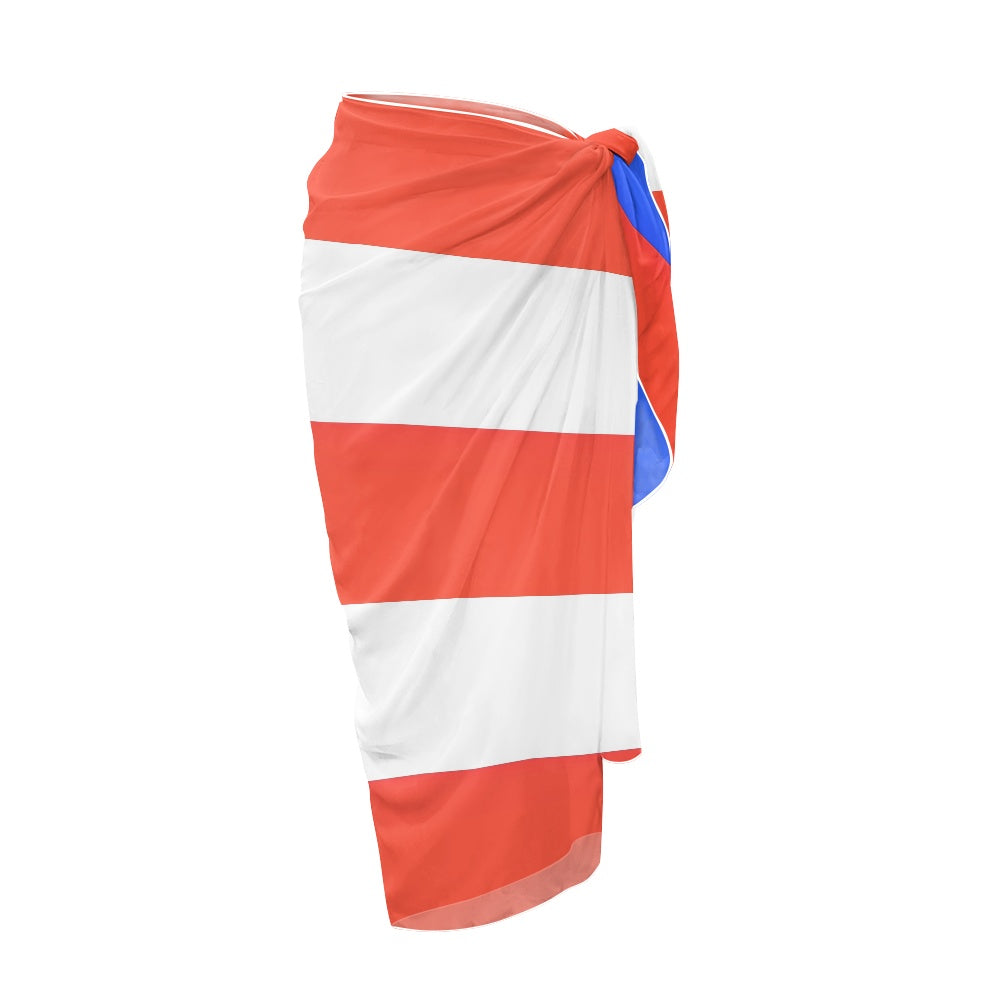 Puerto Rico Flag Inspired Bikini Cover-Up
