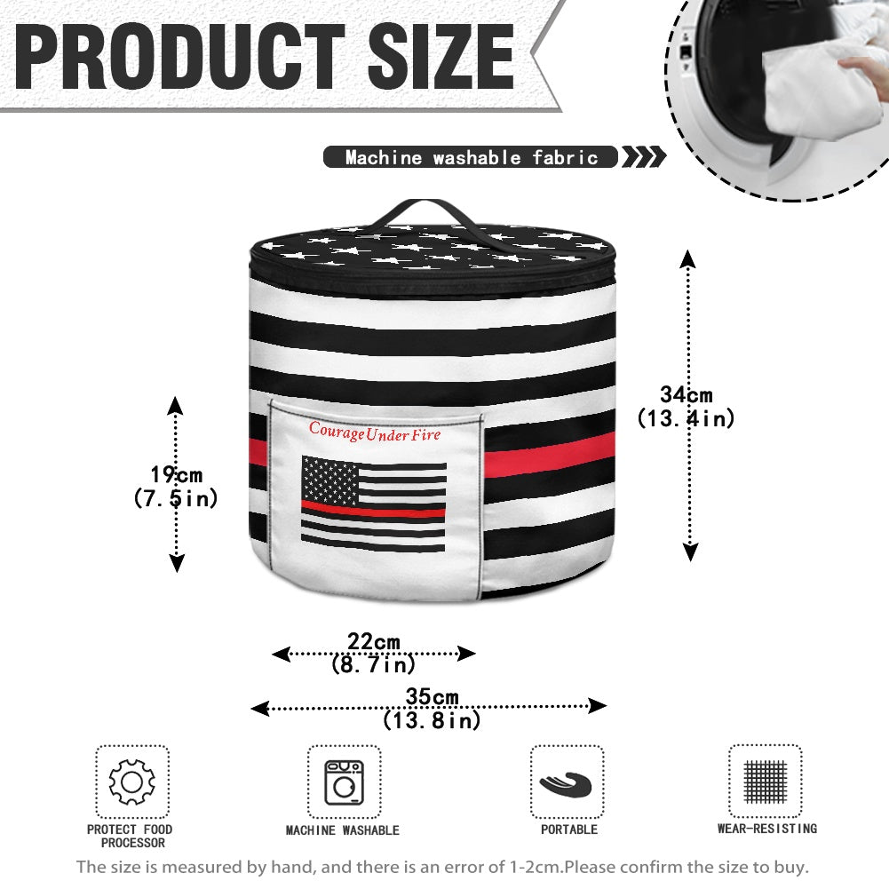 Thin Red Line Flag Inspired "Courage Under Fire" Electric Pressure Cooker Insulation Bag