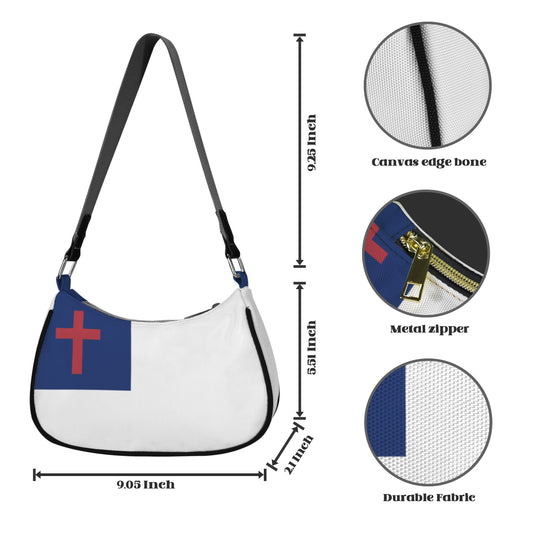Christian Flag Inspired Women's Shoulder Bag