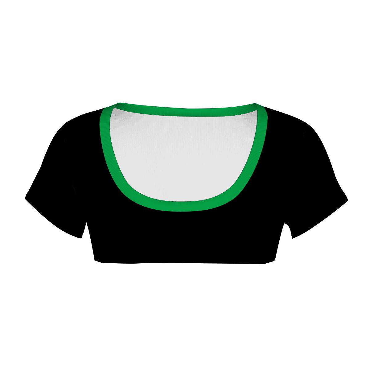 Thin Green Line Flag Inspired Women's 1/2 Cut Short Sleeve T-Shirt Style-2