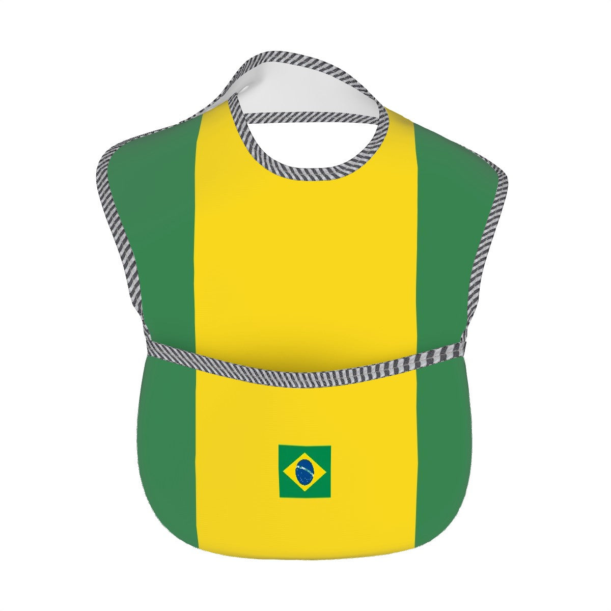 Brazil Flag Inspired Baby Bib