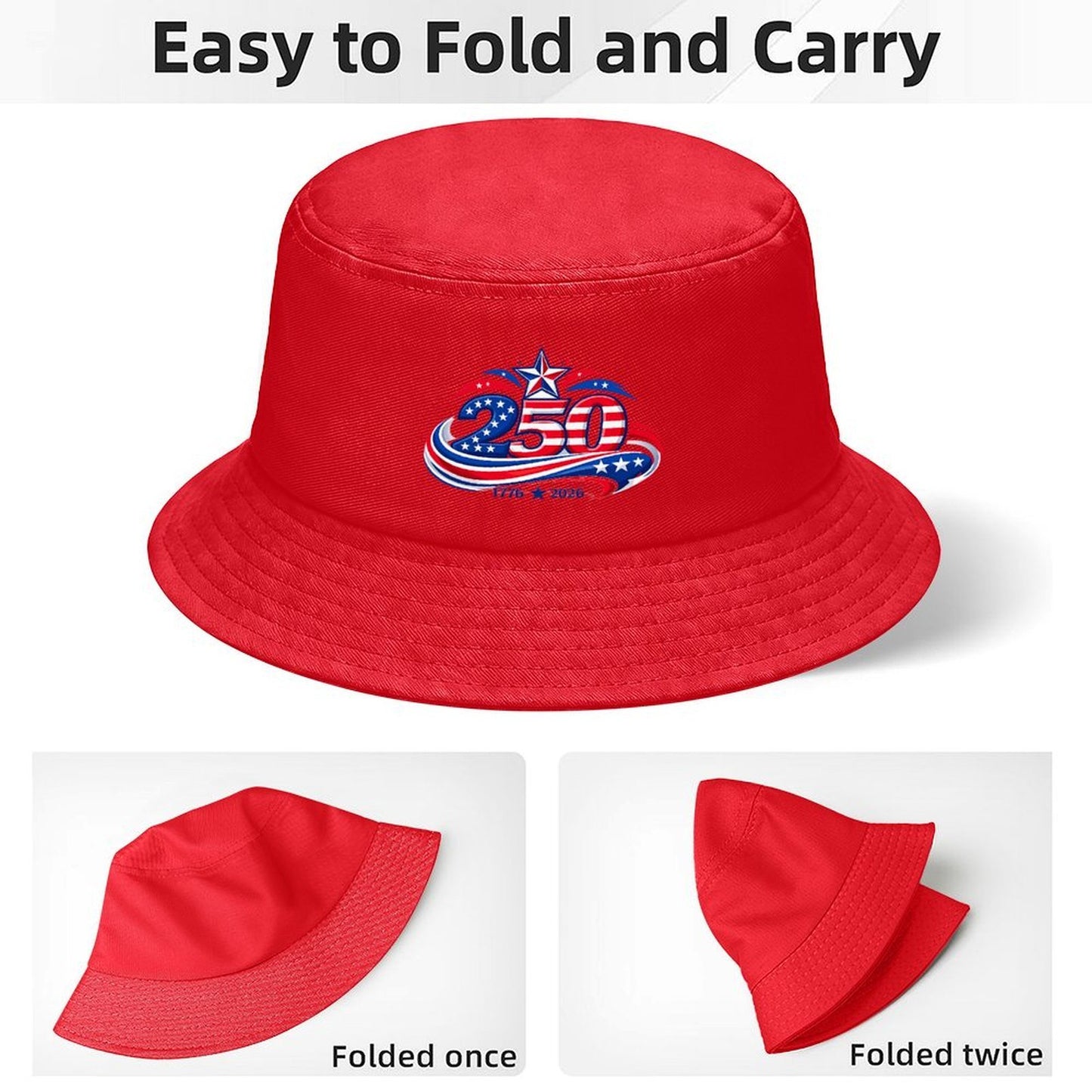 250 Anniversary USA/American Flag Inspired (style-2) Kids’ Bucket Hat | Ships from USA