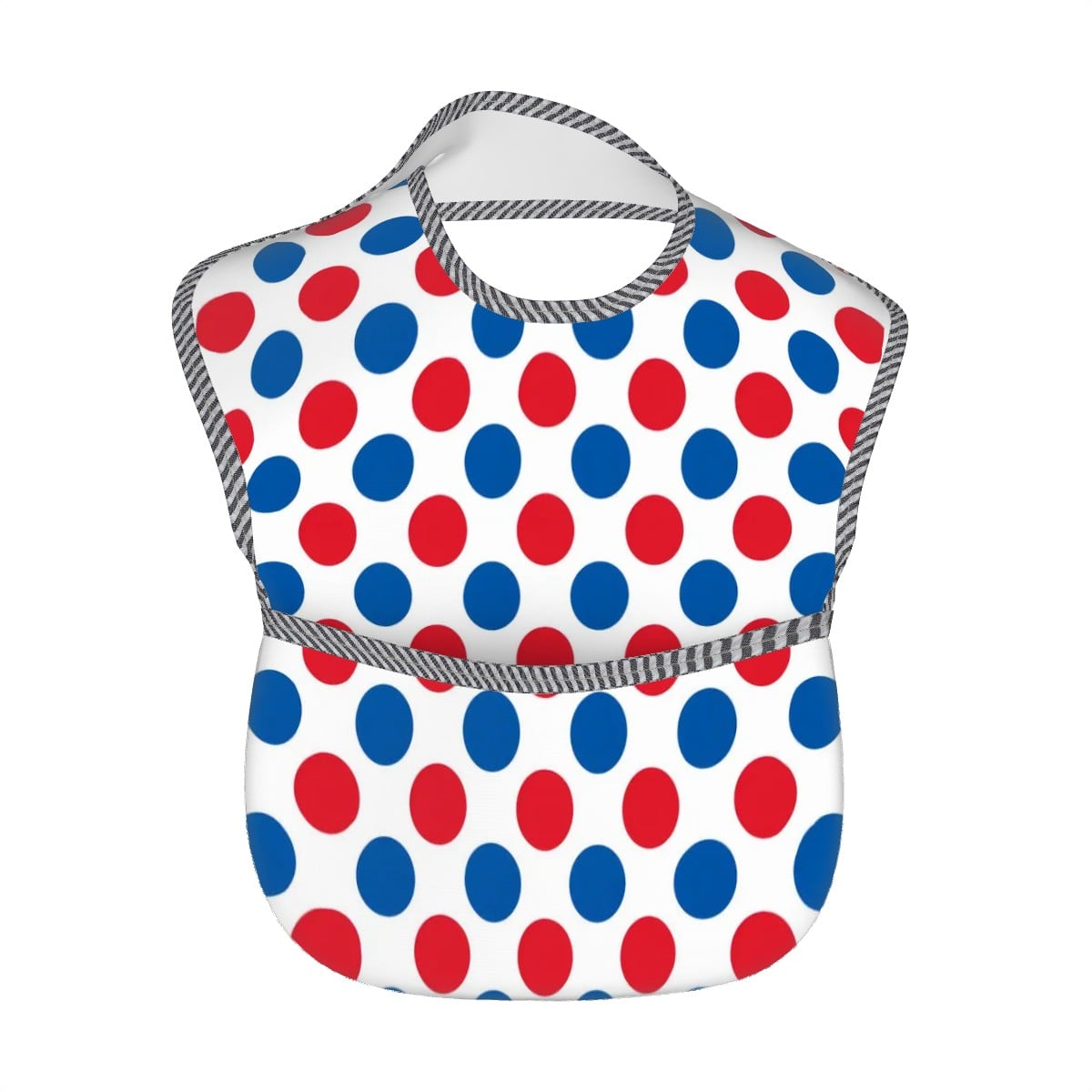 USA/American Flag Inspired Polka Dot Pattern Baby Bib
