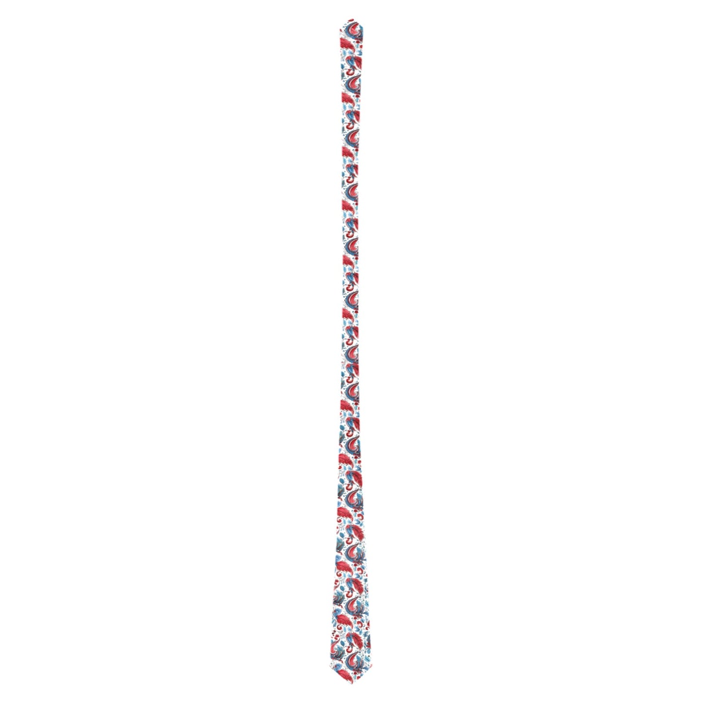 USA/American Flag Inspired USA/American Flag Inspired Paisley Pattern Pattern Classic Necktie (Two Sides)