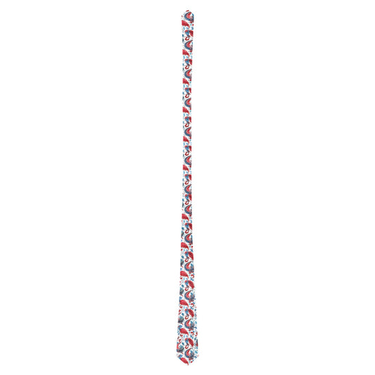USA/American Flag Inspired USA/American Flag Inspired Paisley Pattern Pattern Classic Necktie (Two Sides)
