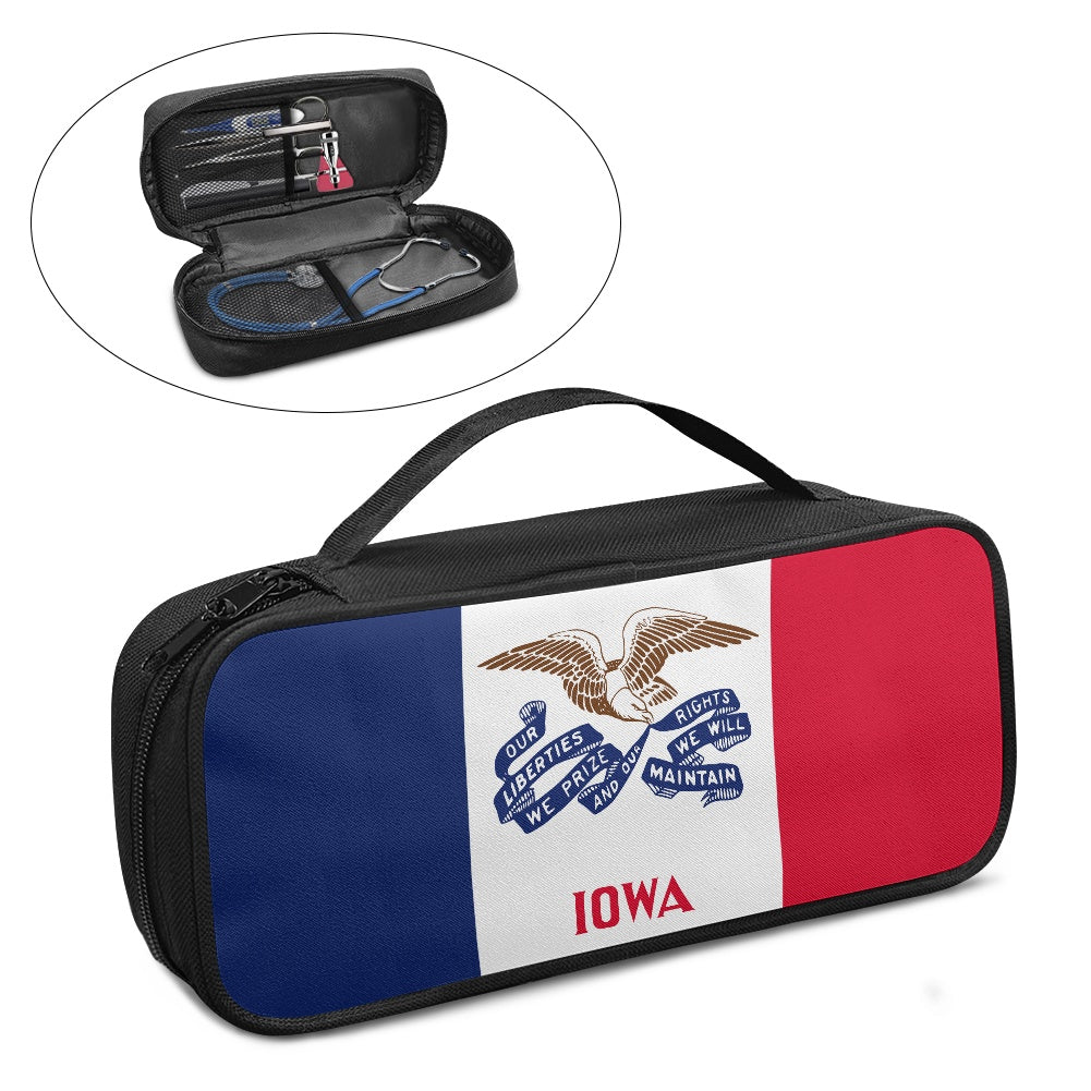Iowa Flag Inspired Stethoscope Storage Bag