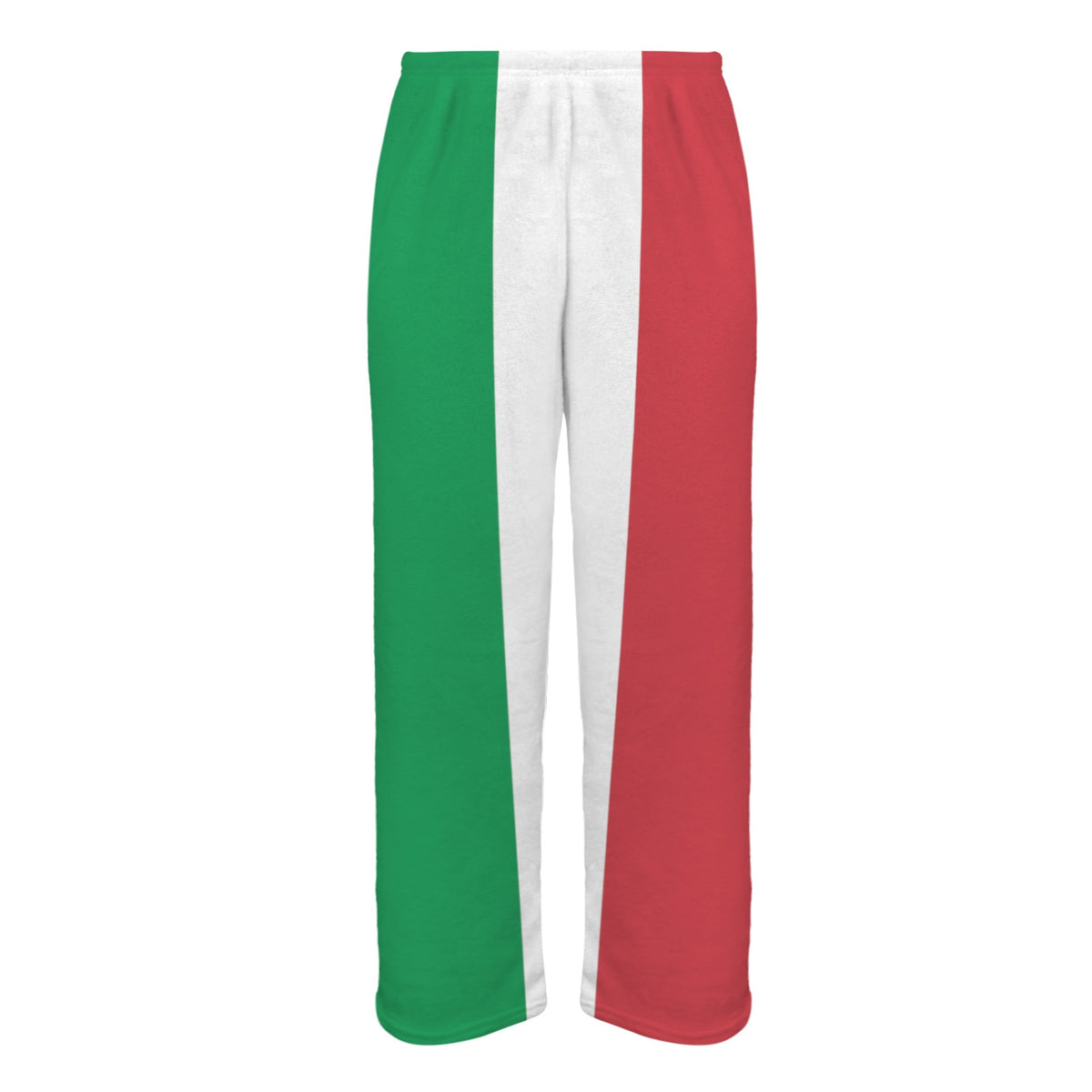 Italy Flag Inspired Men's Flannel Pajama Trousers Printed in the USA