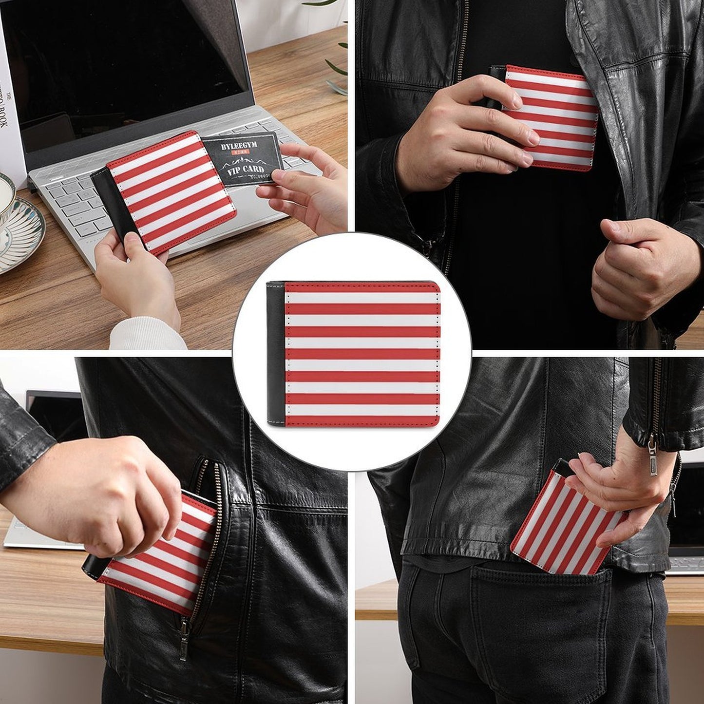 USA/American Flag Inspired Men's Wallet