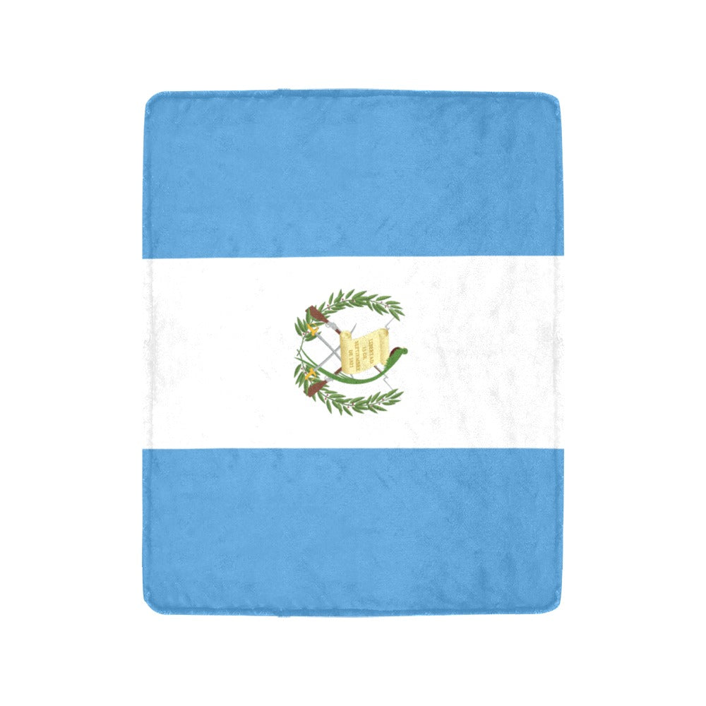Luv My Flag blanket featuring the flag of Guatemala.