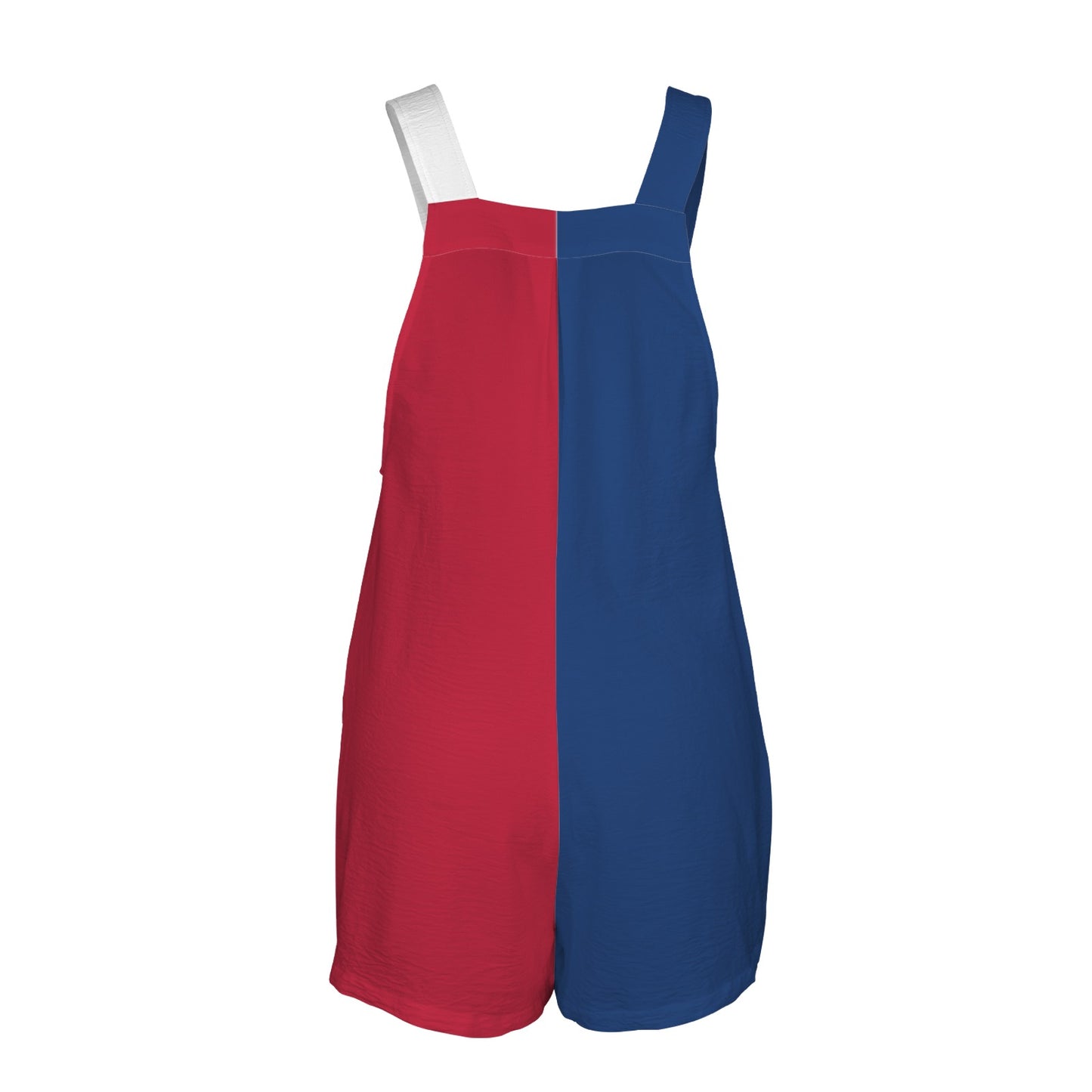Texas Flag Inspired Pocket Bib Short Romper