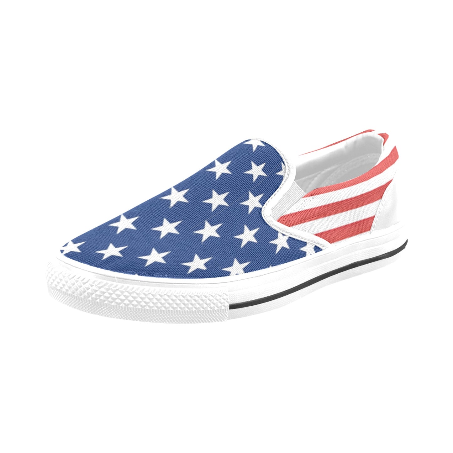 USA/American Flag Slip-on Canvas Kid's Shoes