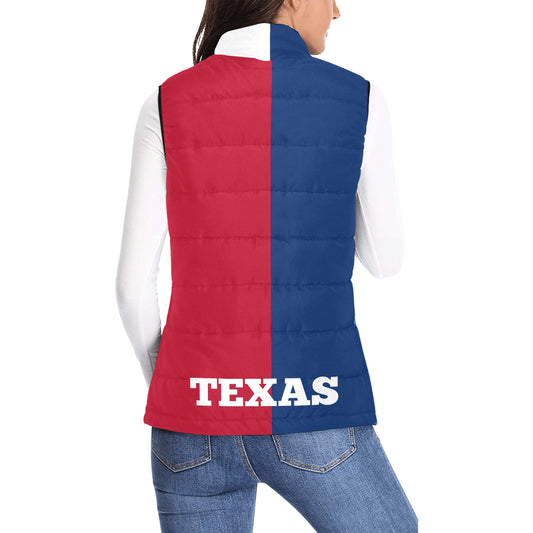 Texas Flag Inspired Women's Padded Vest