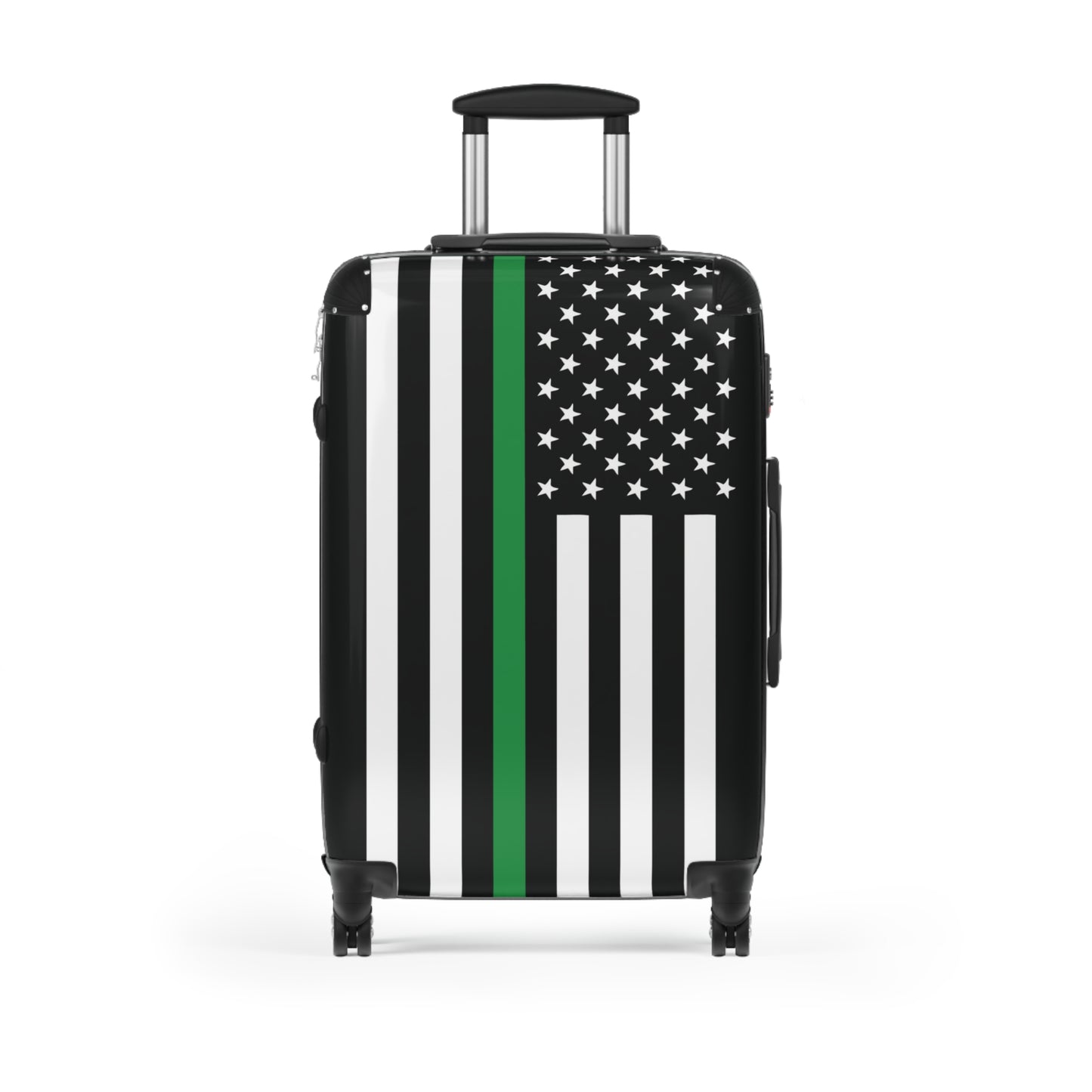 Thin Green Line Flag Inspired Suitcase