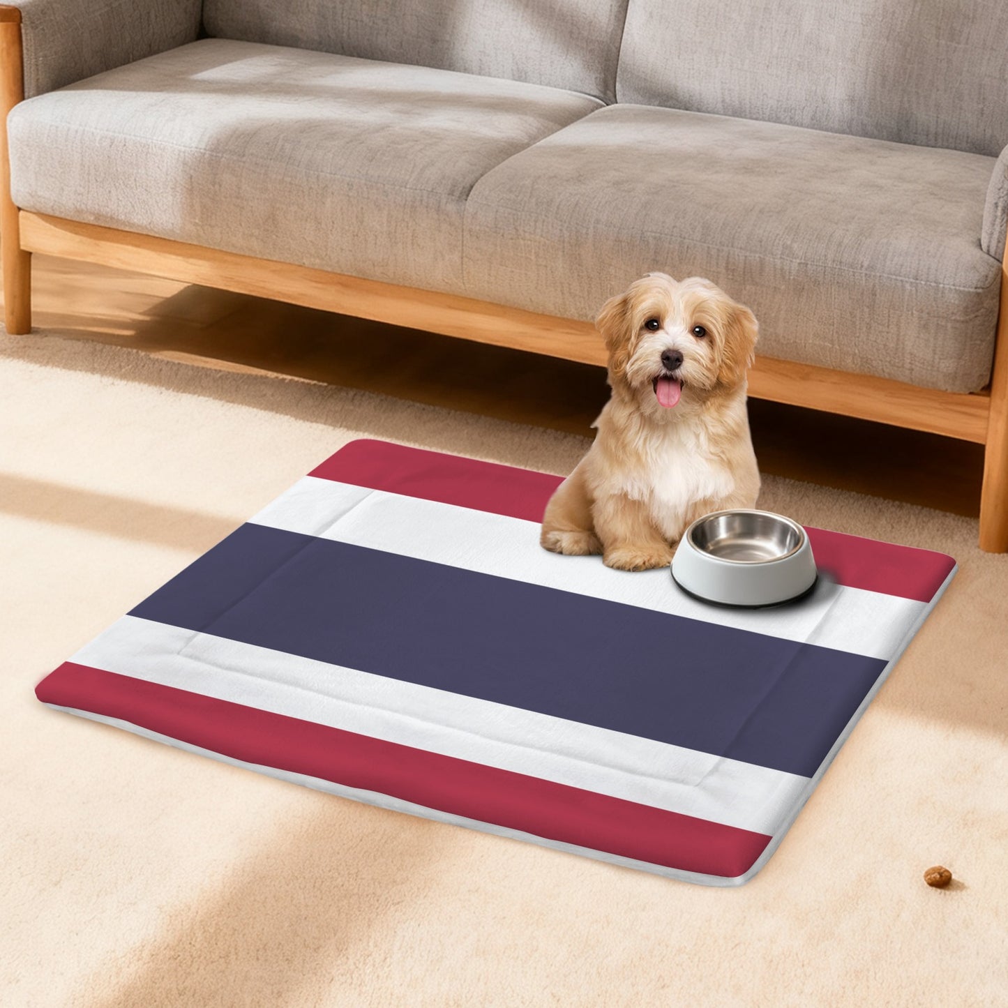 Thailand Flag Inspired Pet Mat 25x18inch (Made in the USA)