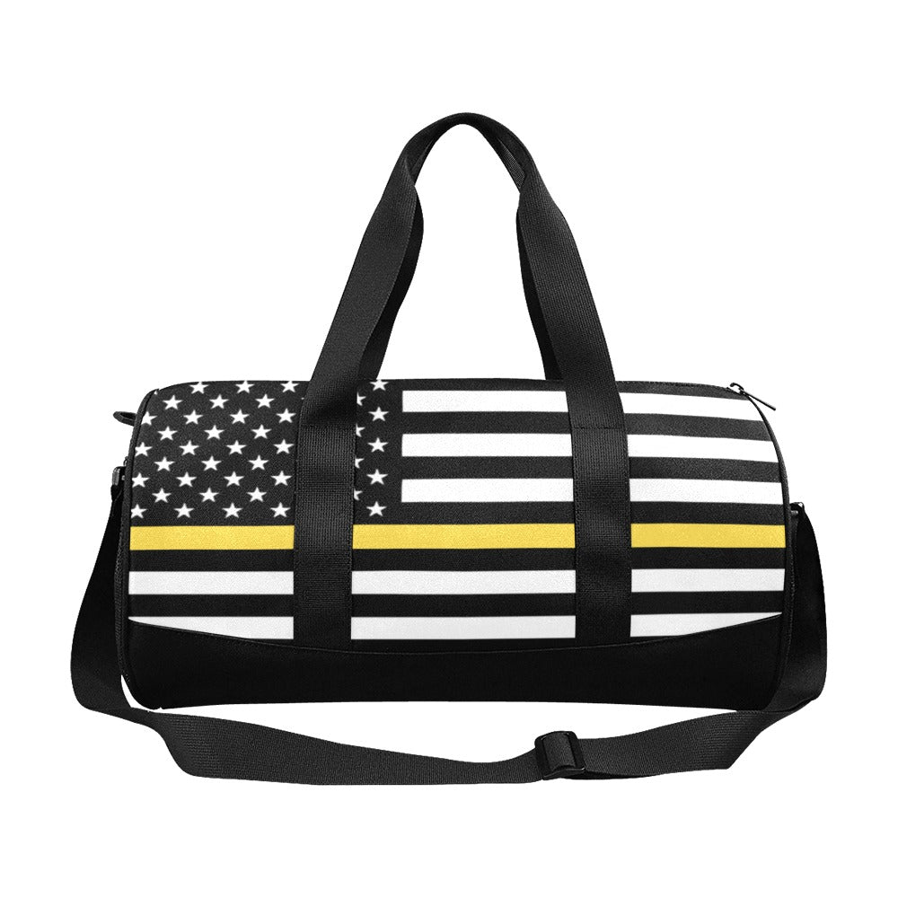 Thin Gold Line Flag Inspired Travel Duffel Bag