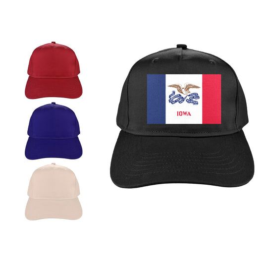 Iowa Flag Baseball Cap (Made in USA)