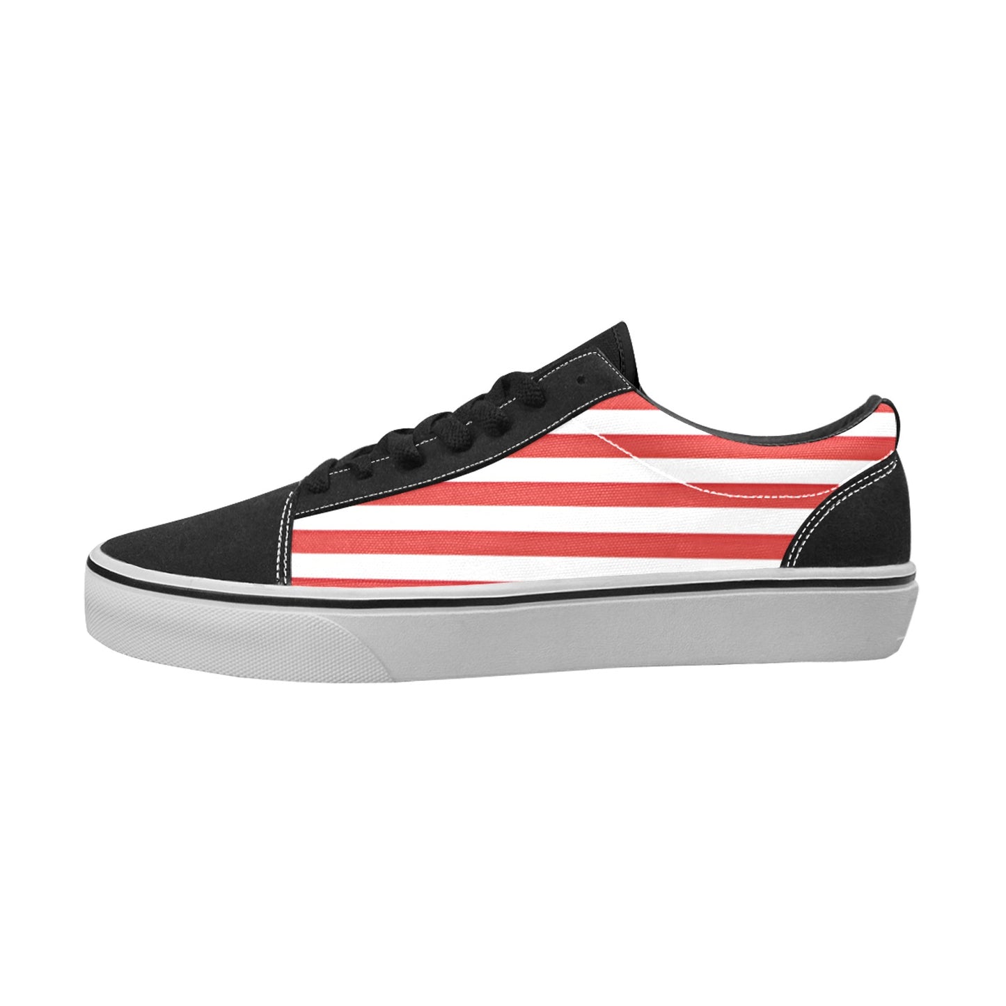 USA/American Flag Inspired Men's Lace-Up Canvas Shoes style-2