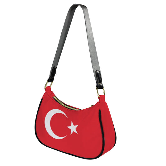 Turkey Flag Inspired Women's Shoulder Bag