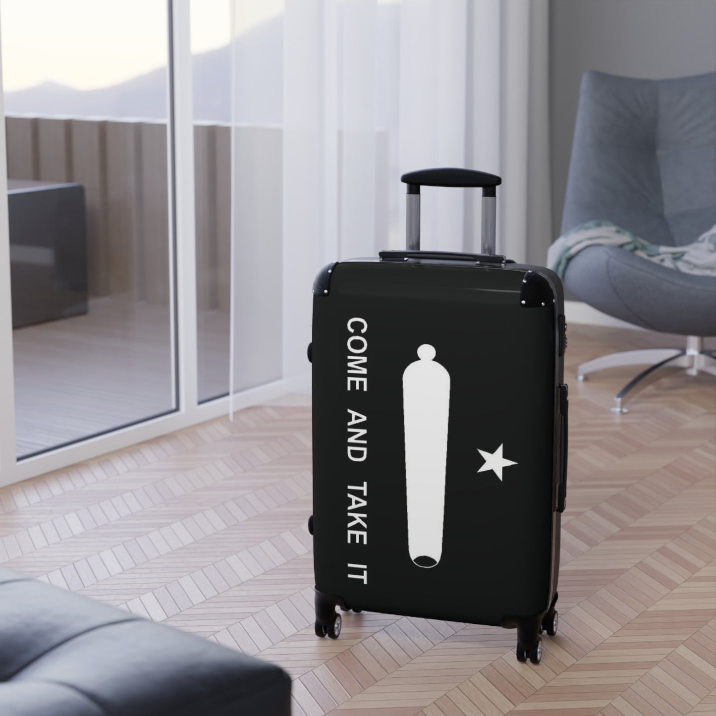 Come and Take It Flag Inspired Suitcase