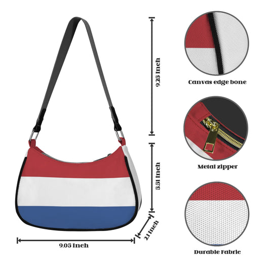 Netherlands Flag Inspired Women's Shoulder Bag
