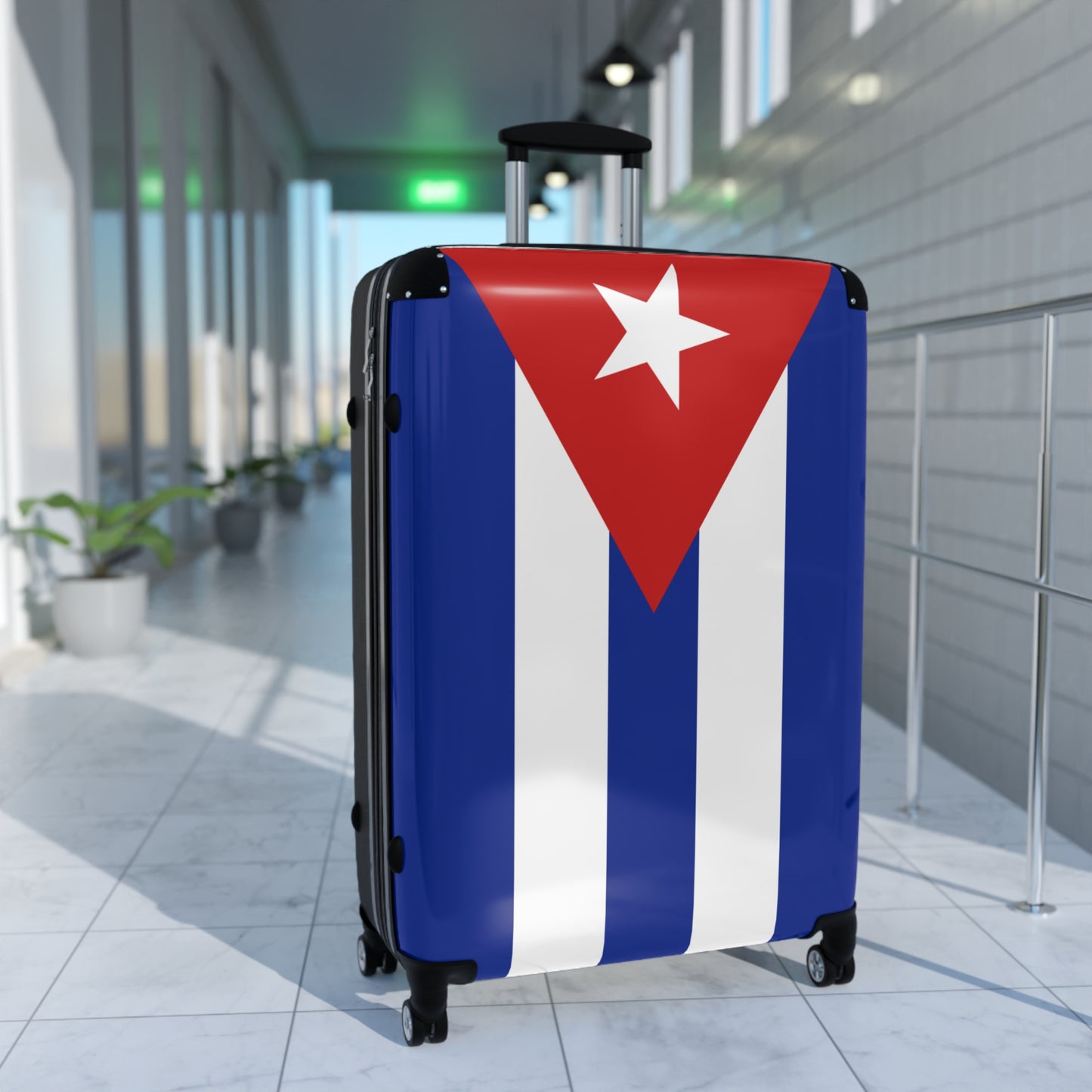 Cuba Flag Inspired Suitcase