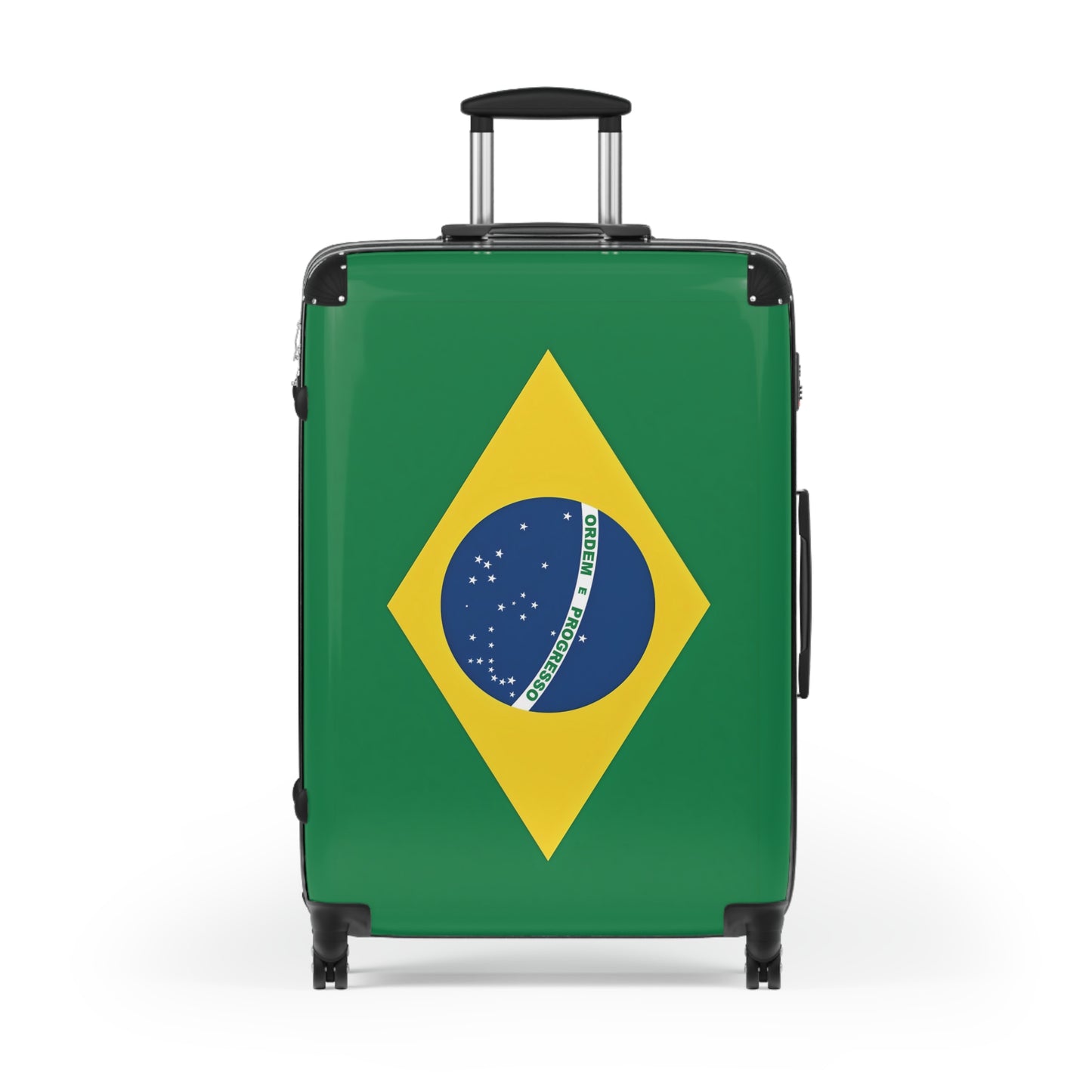 Brazil Flag Inspired Suitcase