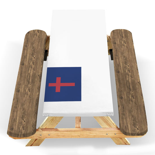 Christian Flag Picnic Table Cover (72" x 30") (Made in the USA)