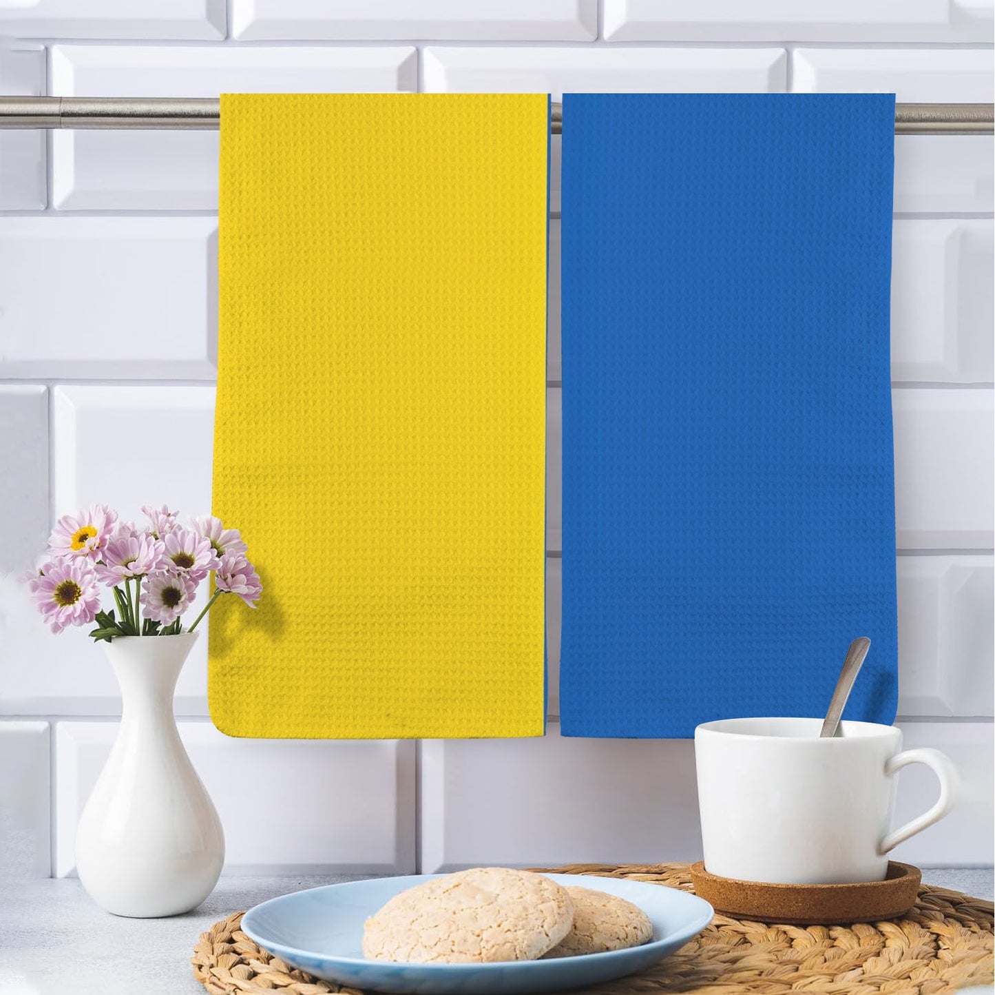 Ukraine Flag Inspired Kitchen Towel 40X60cm (Pack of 2) (Made in the USA)