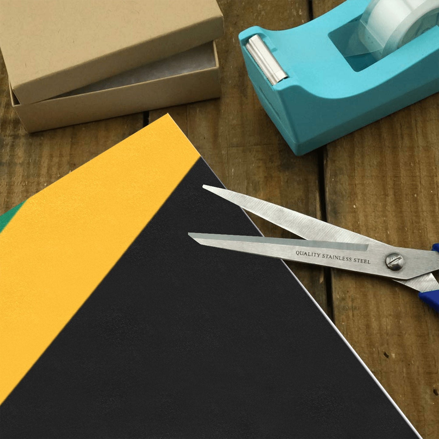 Jamaica Flag Custom Gift Wrapping Paper 58"x 22.5" (4 Rolls)