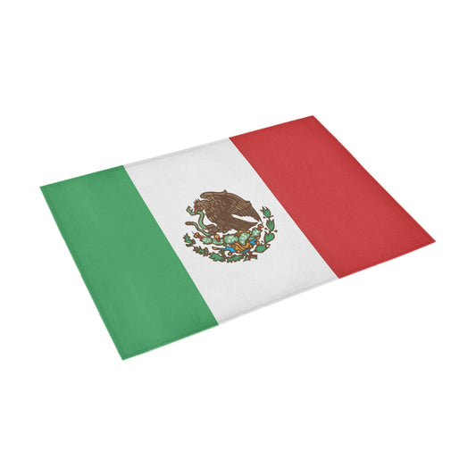 Mexico Flag Inspired Doormat 30" x 18" (Sponge Material)