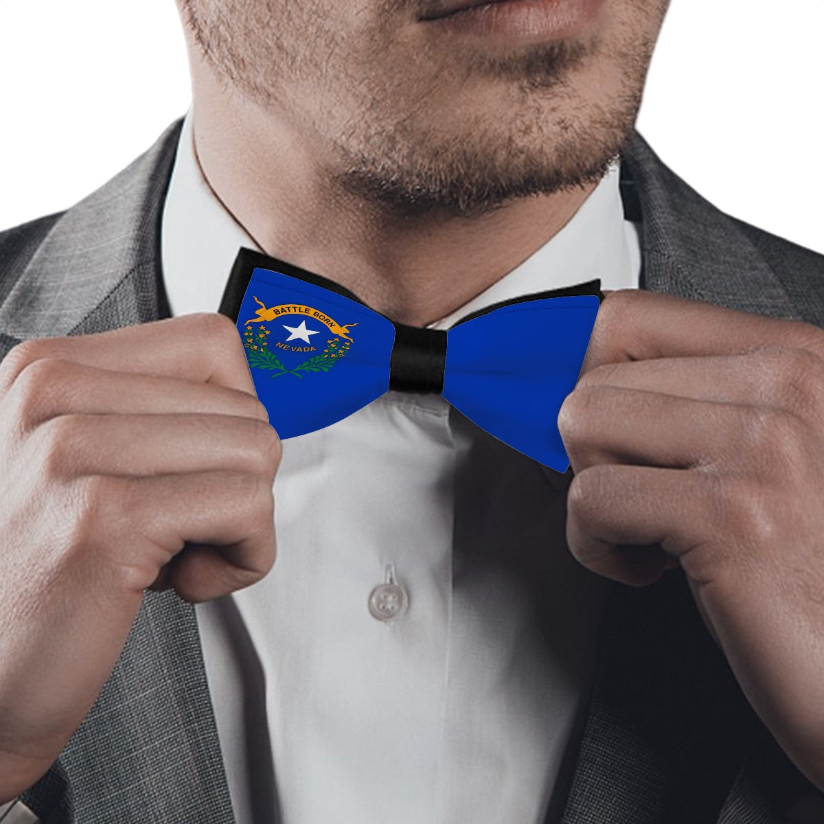 Nevada Flag Inspired Bow Tie – Look Sharp, Show your Columbian Pride