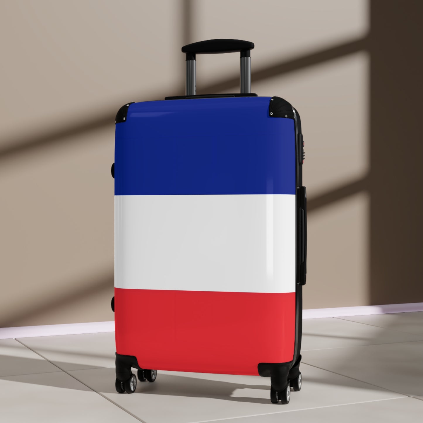 France Flag Inspired Suitcase