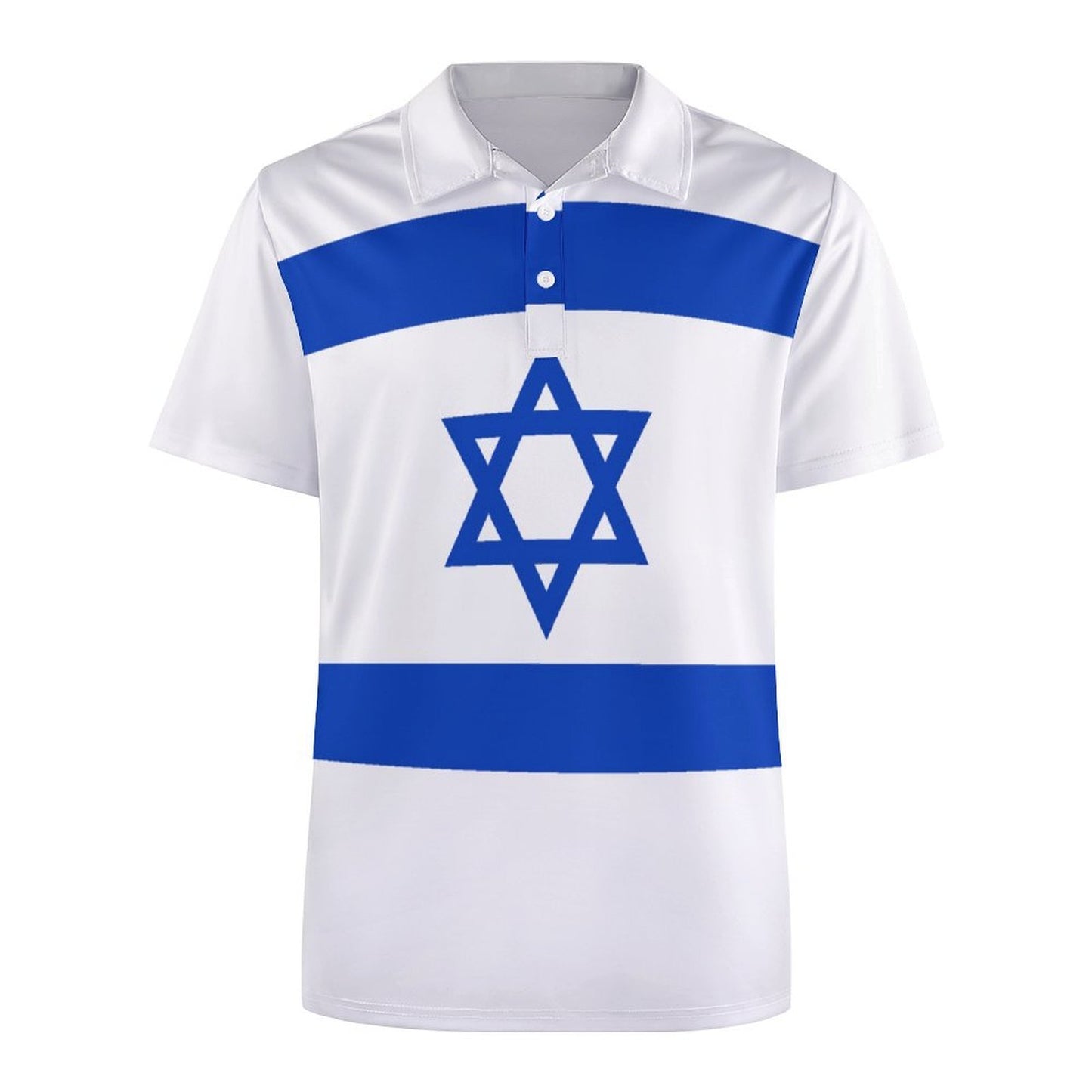 Israel Flag Inspired Women's Straight Fit Polo Shirt