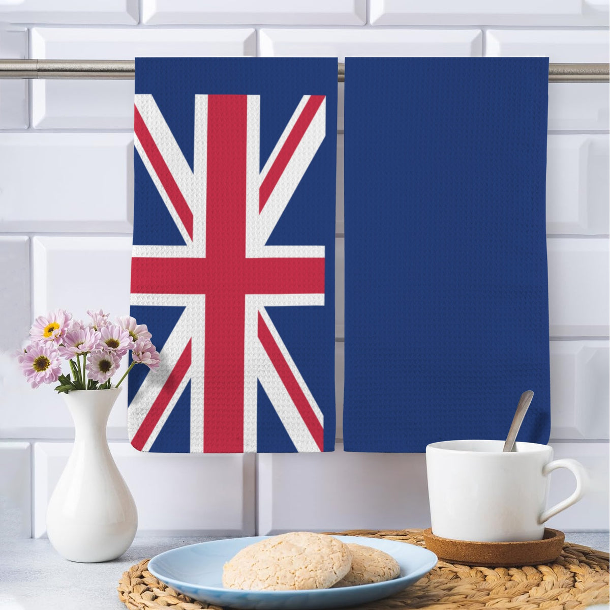 Virgin Islands Flag (British) Flag inspired Kitchen Towel 40X60cm (Pack of 2) | Printed In the USA