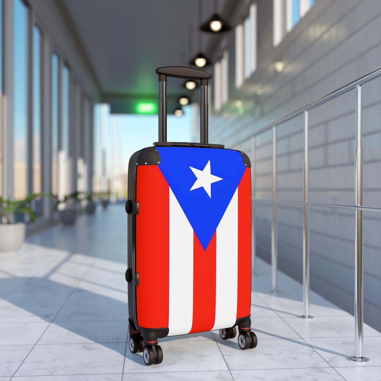 Puerto Rico Flag Inspired Suitcase