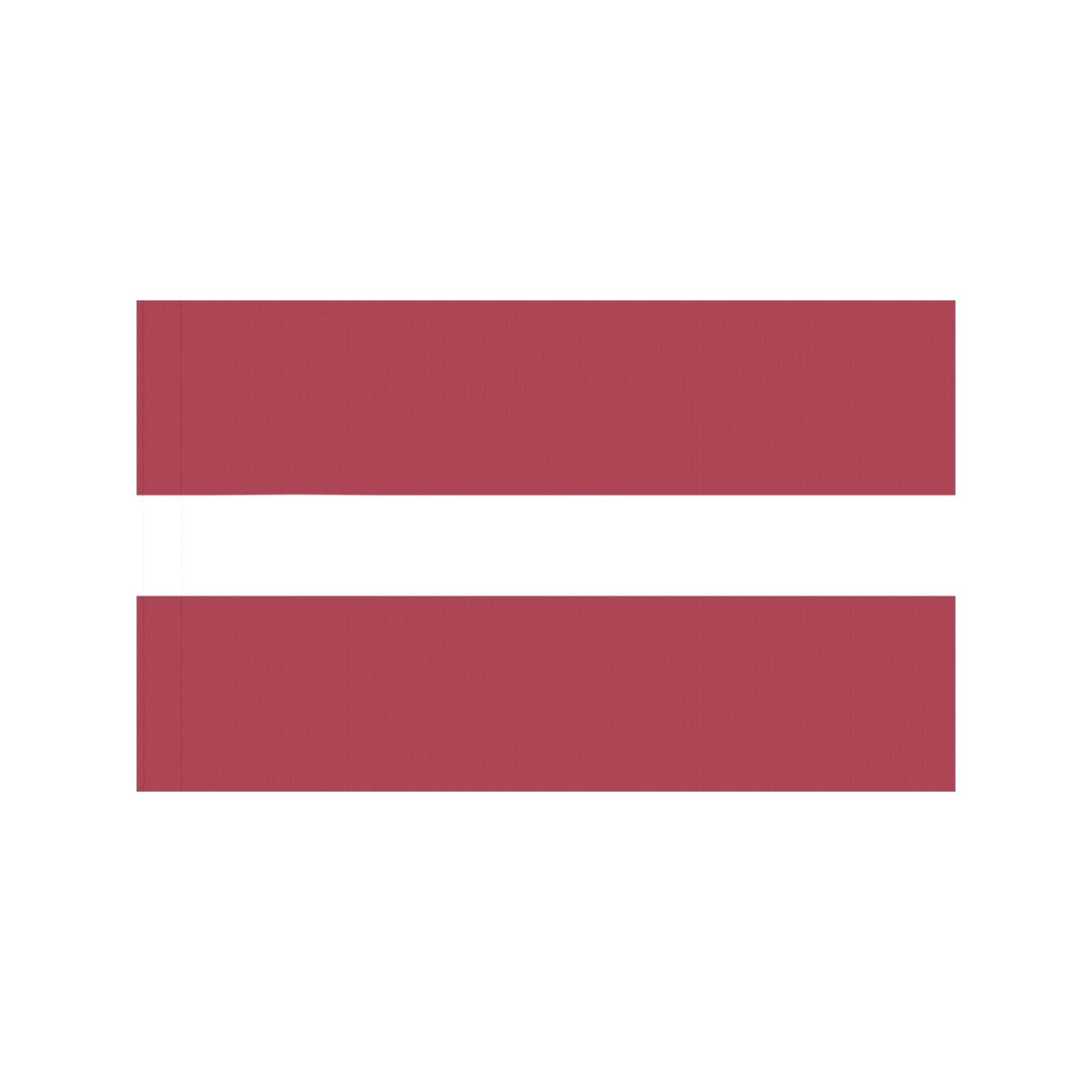 Luv My Flag design featuring Latvia's maroon and white pattern.