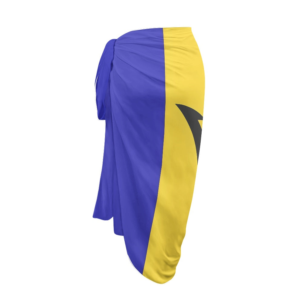 Barbados Flag Inspired Bikini Cover-Up