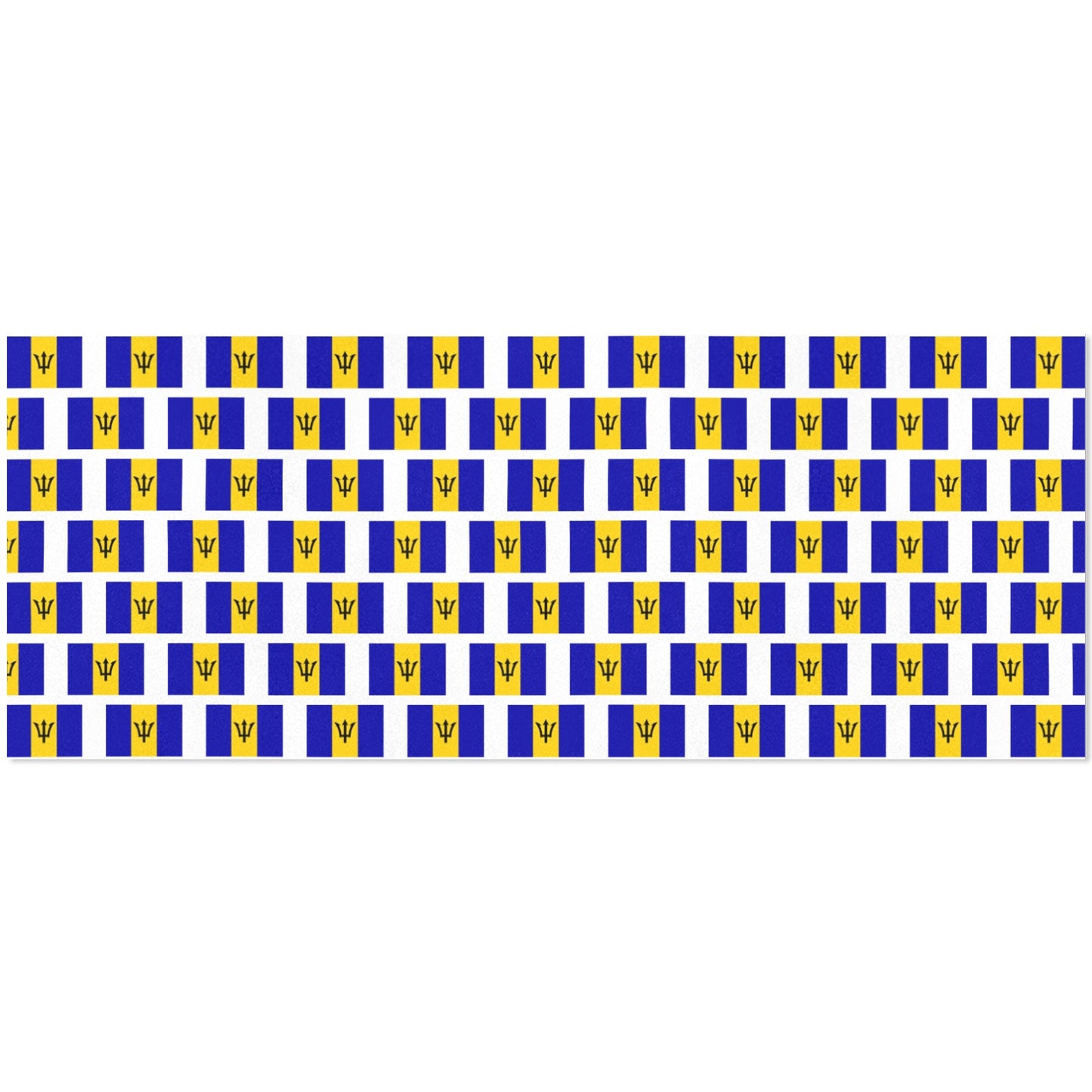 Barbados Flag Inspired Custom Gift Wrapping Paper 58"x 22.5" (4 Rolls)