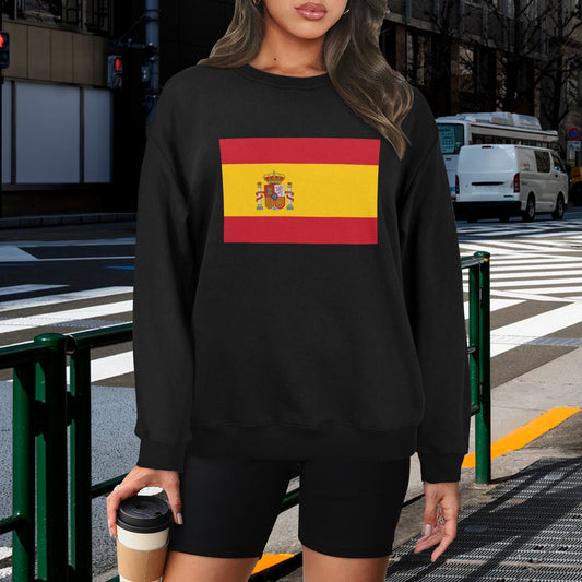 Spain Flag Unisex Fleece Sweatshirt (Made in the USA)