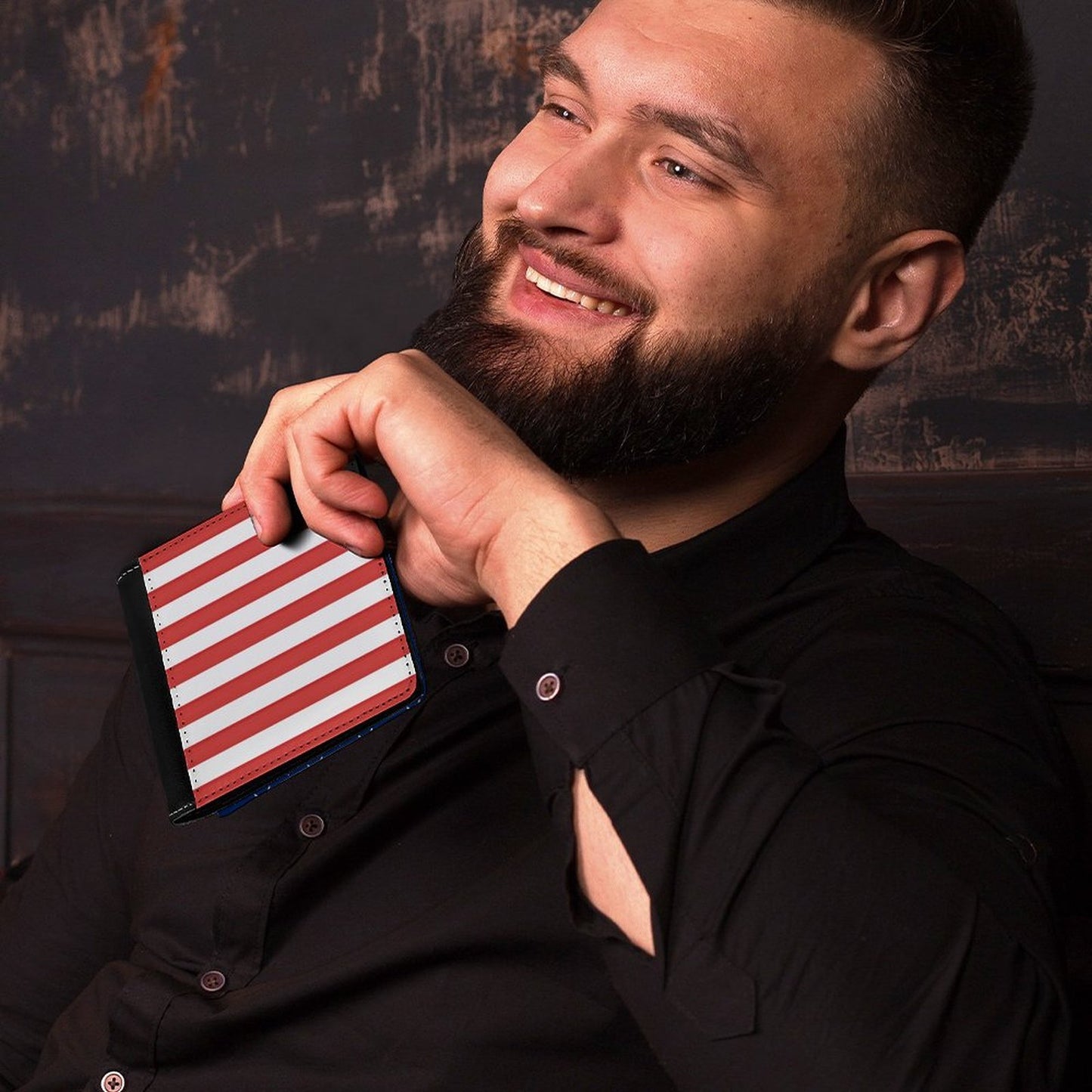 USA/American Flag Inspired Men's Wallet