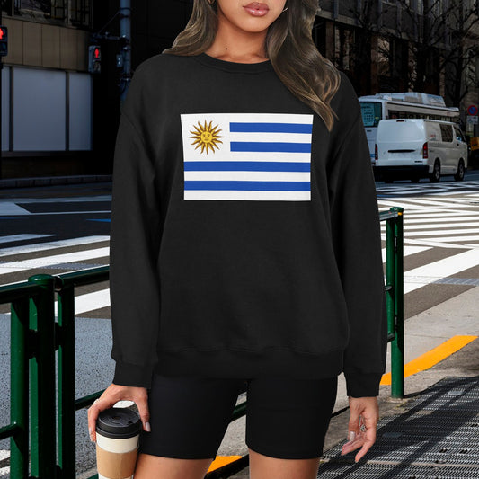 Uruguay Flag Unisex Fleece Sweatshirt (Made in the USA)