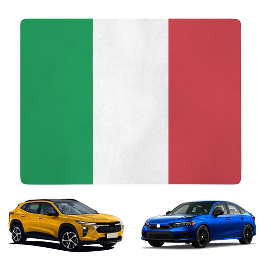 Italy Flag Inspired Car Trunk Mat 100 × 75 cm / 39.4 × 30 in Printed in the USA