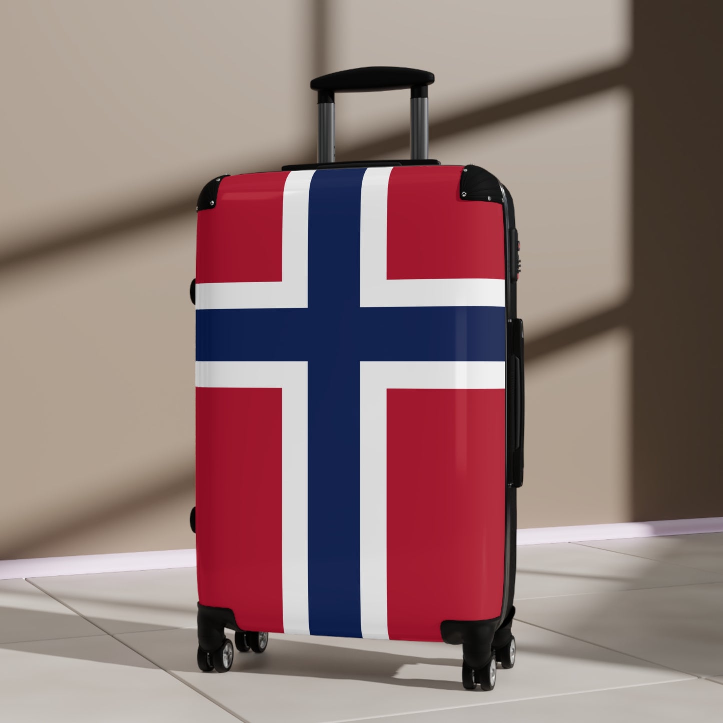 Norway Flag Inspired Suitcase