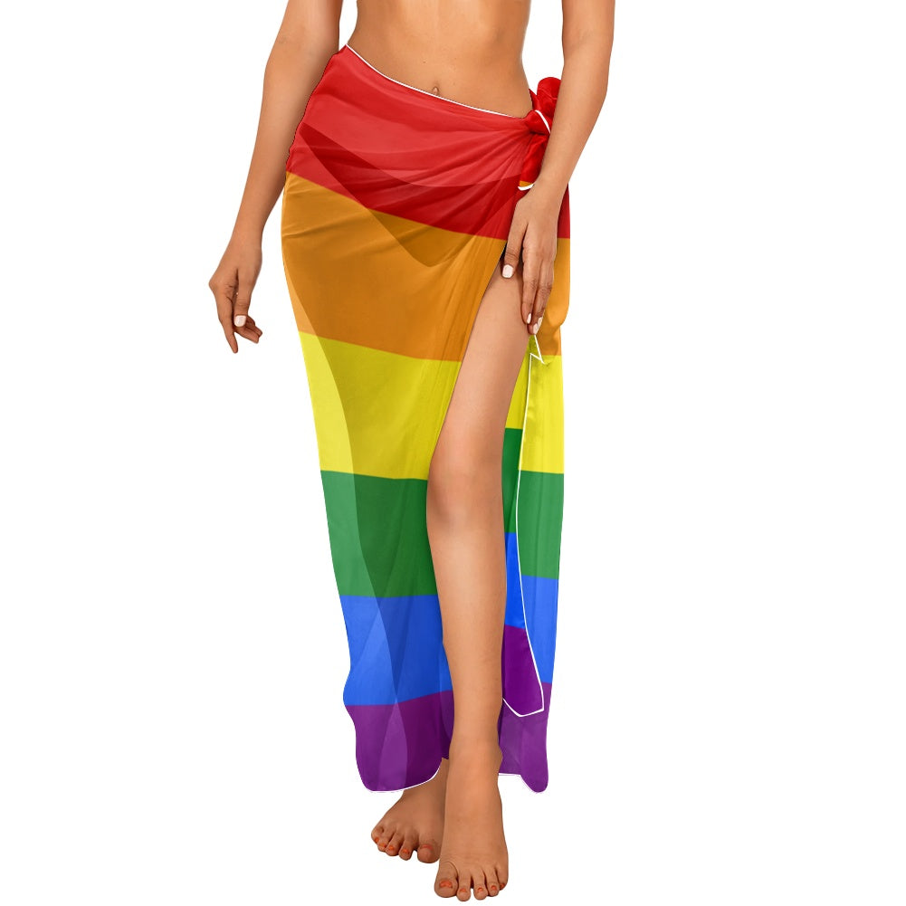 Rainbow Flag Inspired Bikini Cover-Up