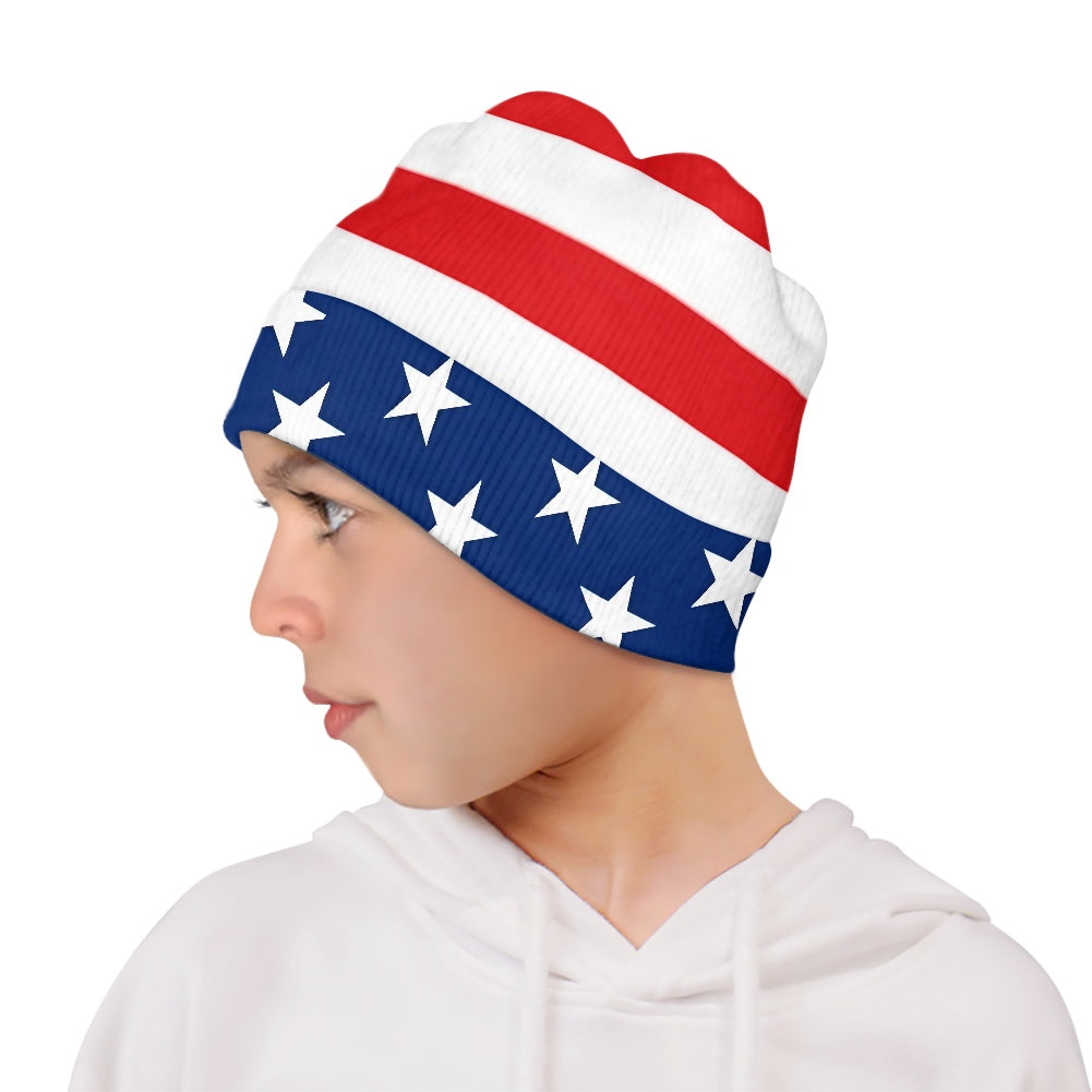 USA/American Flag Inspired Kids' Beanie