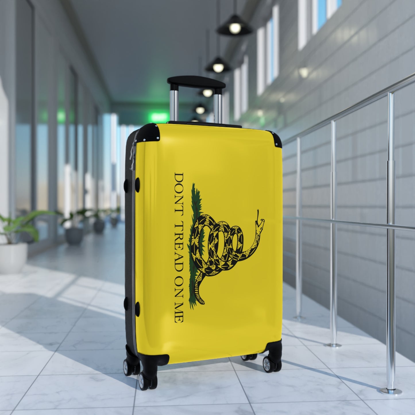 Gadsden Flag Inspired Suitcase