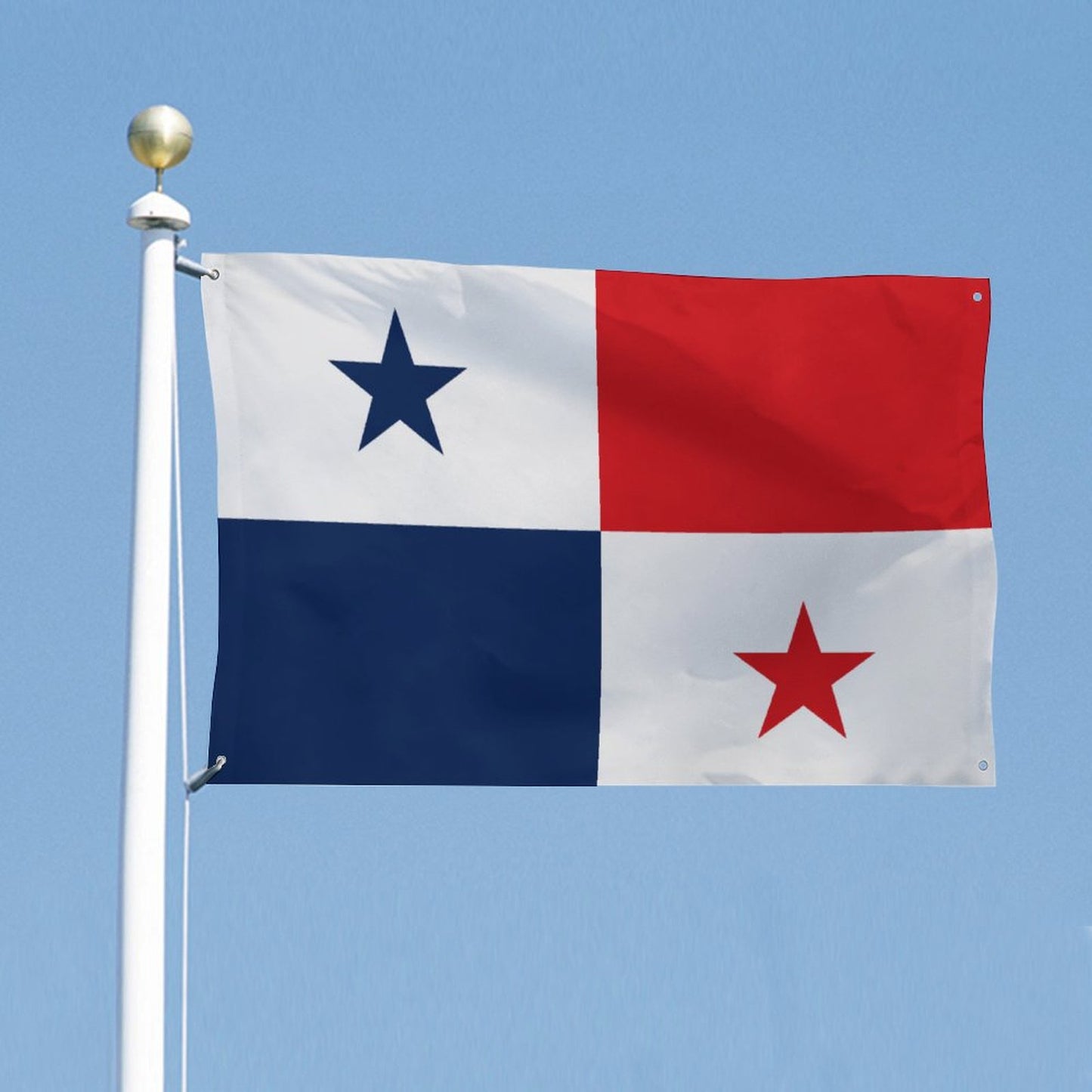 Panama Flag Inspired Wall Mount Flag with Four Grommets (35x59 in)