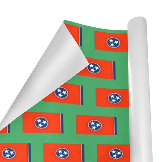 Tennessee Flag Custom Gift Wrapping Paper 58"x 22.5" (4 Rolls)