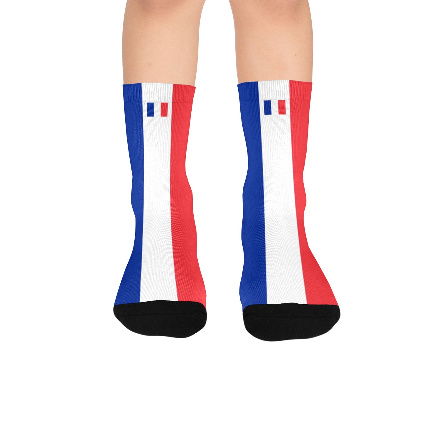 France Flag Inspired Kid's Socks (Made in the USA)